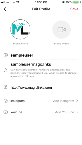 Tiktok 101 How To Add Links To Your Tiktok Bio And Videos Magiclinks Blog - roblox how to change your profile description youtube